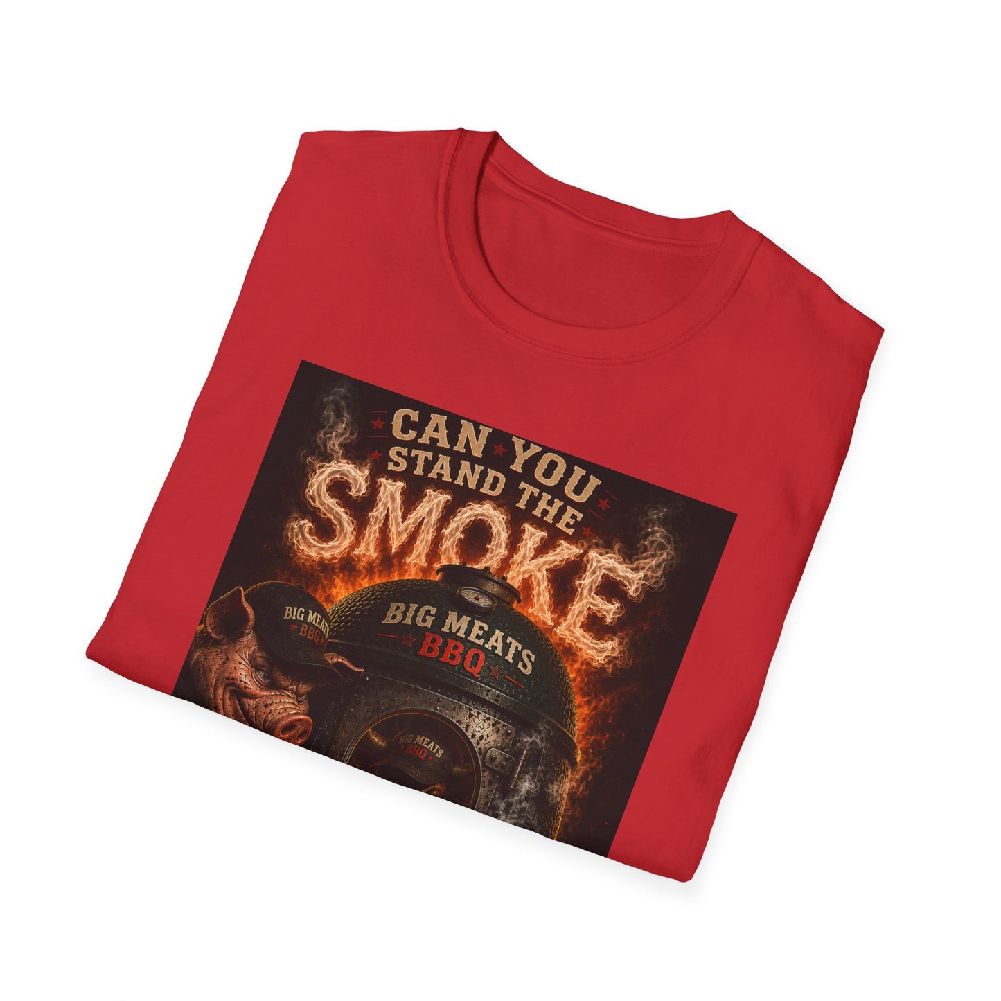 Can You Stand the Smoke Pig BBQ Graphic T-Shirt