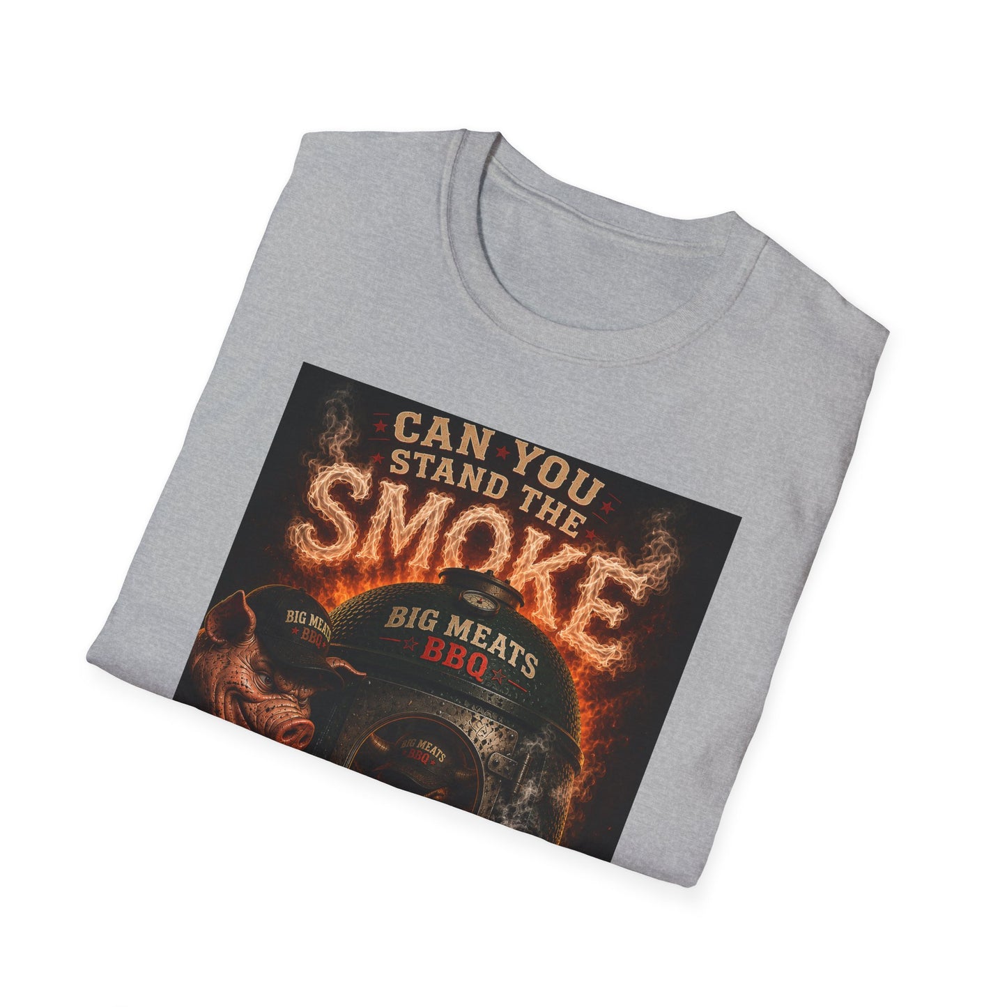 Can You Stand the Smoke Pig BBQ Graphic T-Shirt