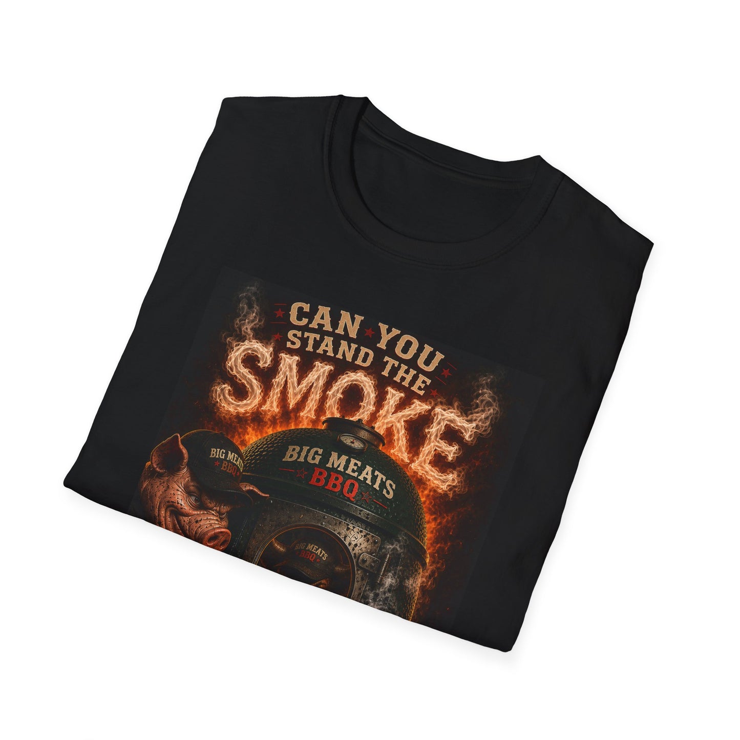 Can You Stand the Smoke Pig BBQ Graphic T-Shirt